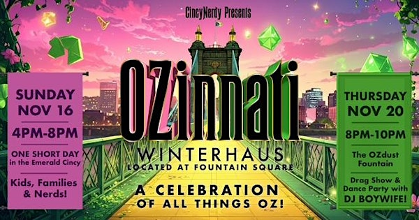 OZinnati: One Short Day (in the Emerald Cincy) | Fountain Square