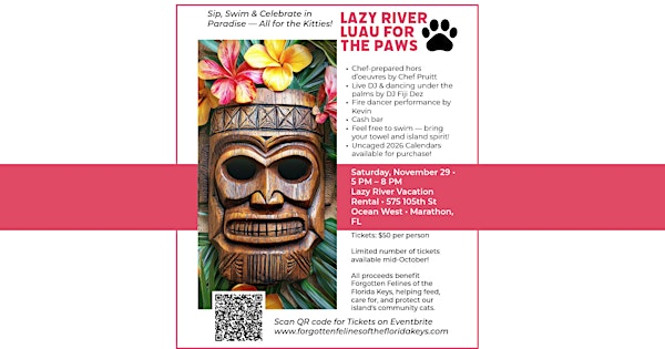 Lazy River Luau for the Paws! | Lazy River Vacation Rental of the Florida Keys