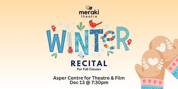 Winter Recital - Dec 13 @ 7:30pm | Centre Culturel Franco-Manitobain