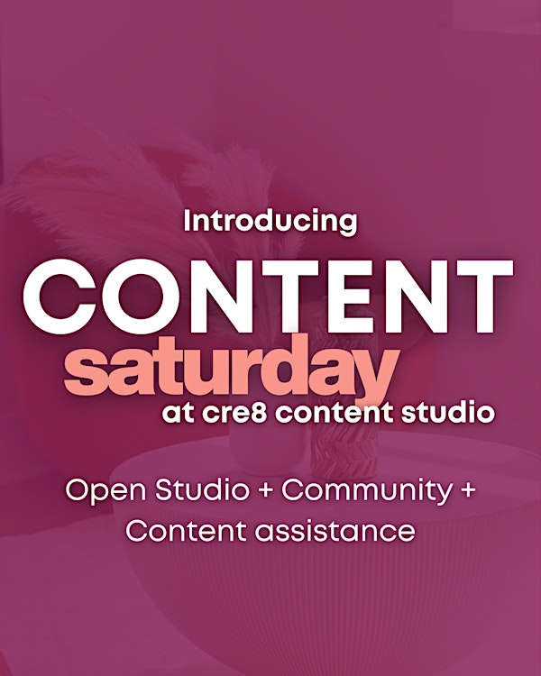 Content Saturday | Cre8 Content Studio Memphis