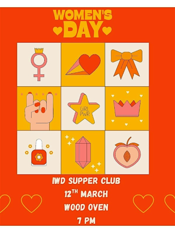 International Women's Day Supper Club 2026 | The Wood Oven