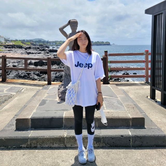 제주 애월 구엄포구 아담한 돌염전 💙