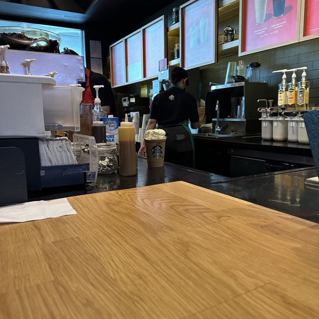 A cup of coffee at Starbucks @ Miri Airport 