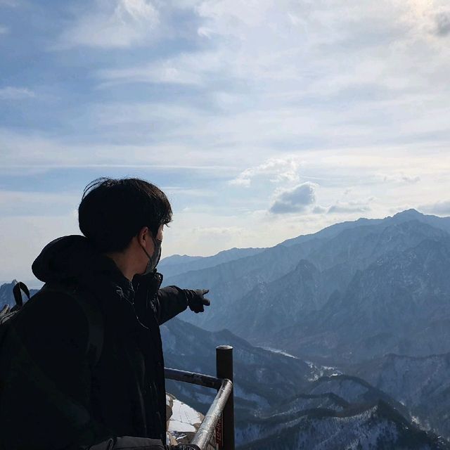 눈내린 설악산 울산바위 올라가기!