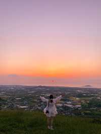 제주 서쪽 노을 명소, '금오름'