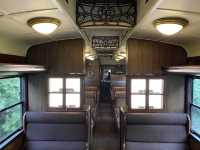 2024年3月頃運転終了。車齢100年越え。日本で最も古い現役の蒸気機関車がけん引する列車『SL人吉』車内