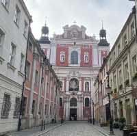 Poznań Town hall, church, central station 