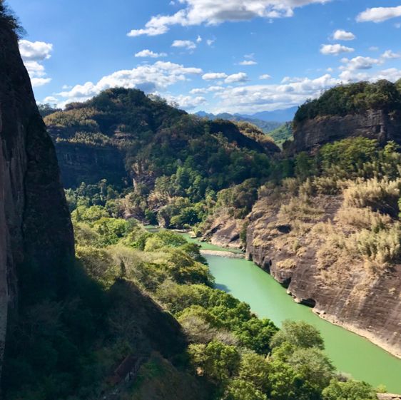 climbing to Tianyou Peak, Wuyi Mountain 