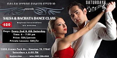 Couples and Singles Salsa Dance Class | 11233 Crown Park Drive suite a, Houston, TX, USA