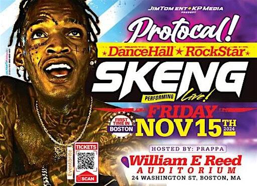 REGGAE ARTIST SKENG LIVE IN CONCERT BOSTON | William E. Reed Auditorium