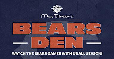 Bears v Vikings Watch Party @ MacDinton's! | MacDinton's Irish Pub