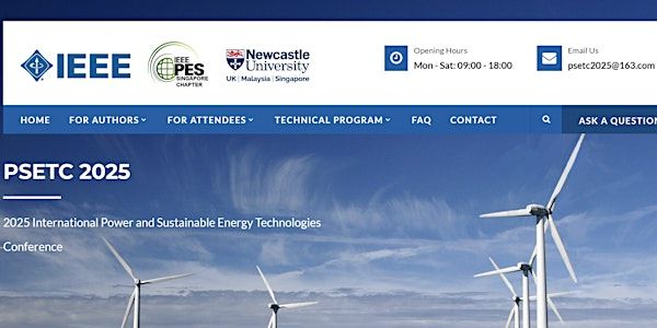 IEEE International Power and Sustainable Energy Technologies Conference | 新加坡