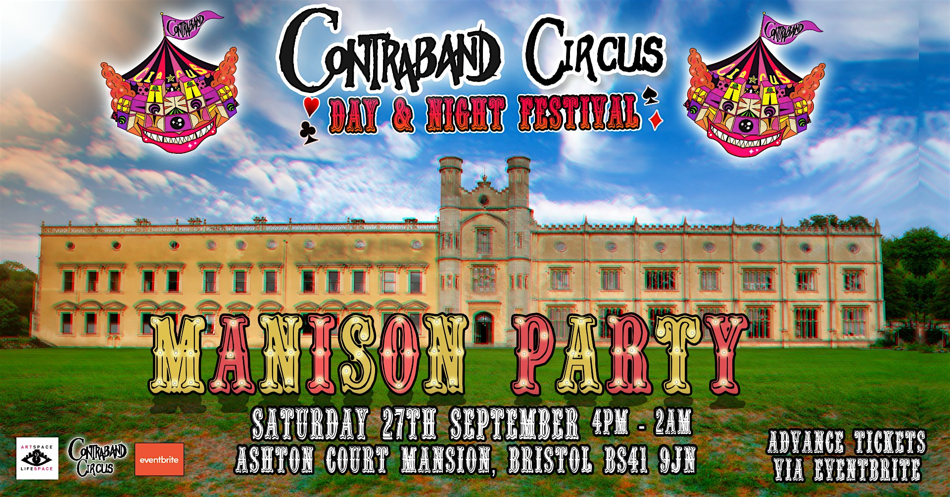Contraband Circus Day & Night Festival @ Ashton Court Mansion! | Arts Mansion
