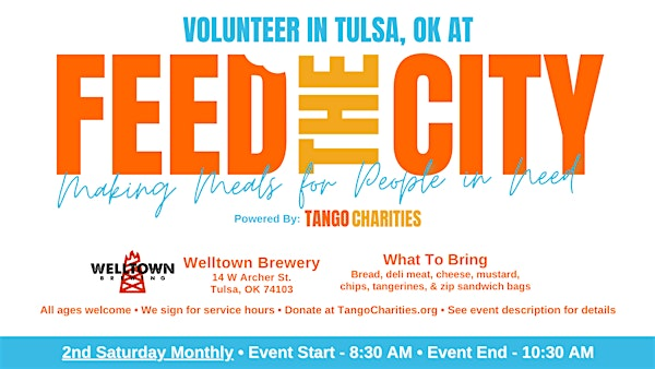 Feed The City Tulsa: Making Meals for People In Need | Welltown Brewing