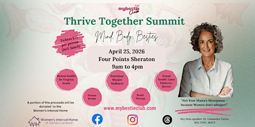 Thrive Together Summit - Mind, Body, Besties | Four Points by Sheraton Point Edward Sarnia