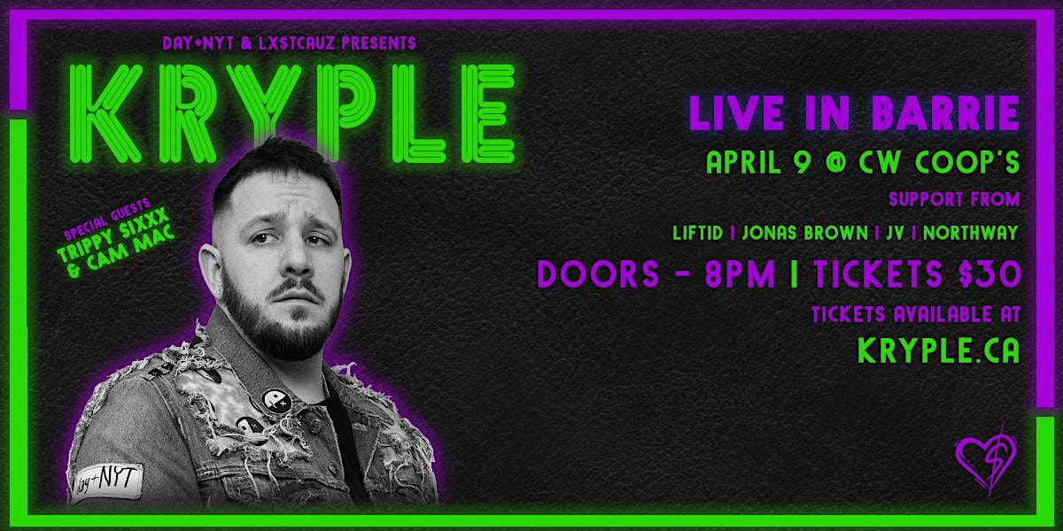 KRYPLE - LIVE IN BARRIE | CW Coop's - BARRIE