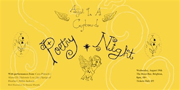 Angel In A Cupboard Poetry Night | The Rossi Bar