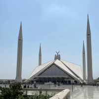 At Faisal Masjid Islamabad Pakistan 