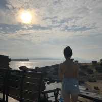 여왕머리바위를 볼 수 있는 대만 예류지질공원 