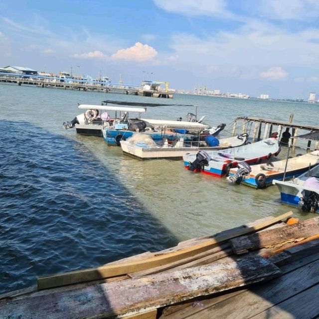 Locals live on floating wooden planks