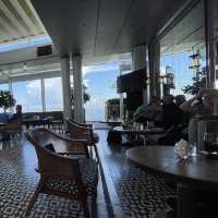 Birds eye view and amazing lunch