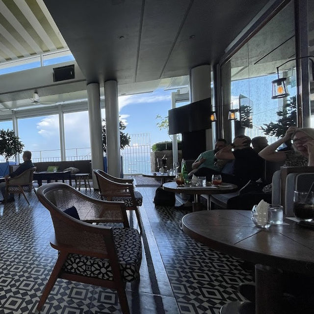 Birds eye view and amazing lunch