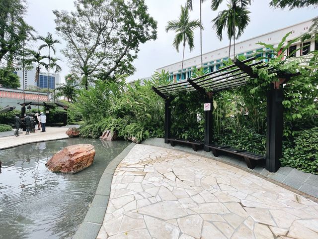 Commemorative park at Telok Ayer