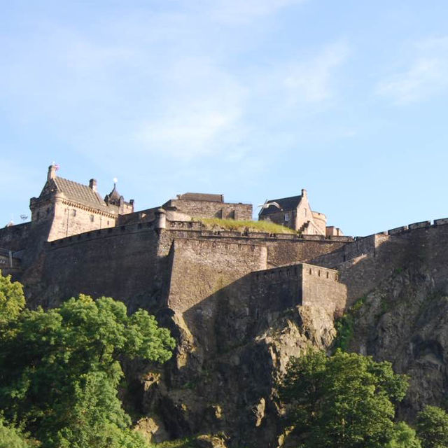 View of the castle from Princes St Garden