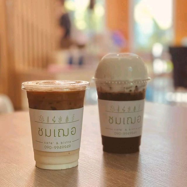 🏝ทานข้าว🥧ขนมเค้ก🍰 เครื่องดื่ม☕บรรยากาศร่องสวน