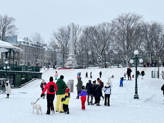 Winter fun in Quebec City.