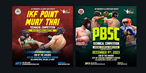 IKF Point Muay Thai / PBSC Point Boxing Sparring Circuit- ARCADIA, CA | Arcadia Recreation & Community Services