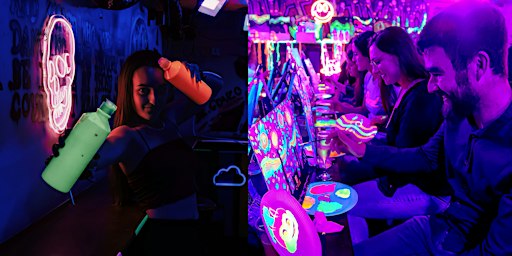Neon Painting: Christmas Starry Night | 1 Baggot Street Upper