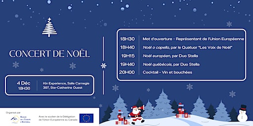 Concert de Noël | Kin Experience, Saint-Catherine Street West, Montreal, QC, Canada