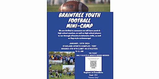 Braintree Youth Football Mini-Camp | Starland Sportsplex & Fun Park