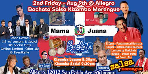 Bachata Social + Dance Lessons (East Bay 1st & 2nd Fridays) | Allegro Ballroom