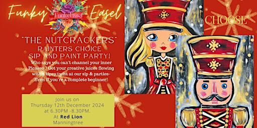 The Funky Easel Sip & Paint Party: Christmas Nutcracker | The Red Lion