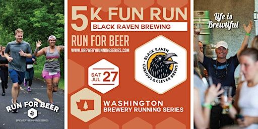 5k Beer Run x Black Raven Brewing | 2025 WA Brewery Running Series | Black Raven Brewing - Woodinville