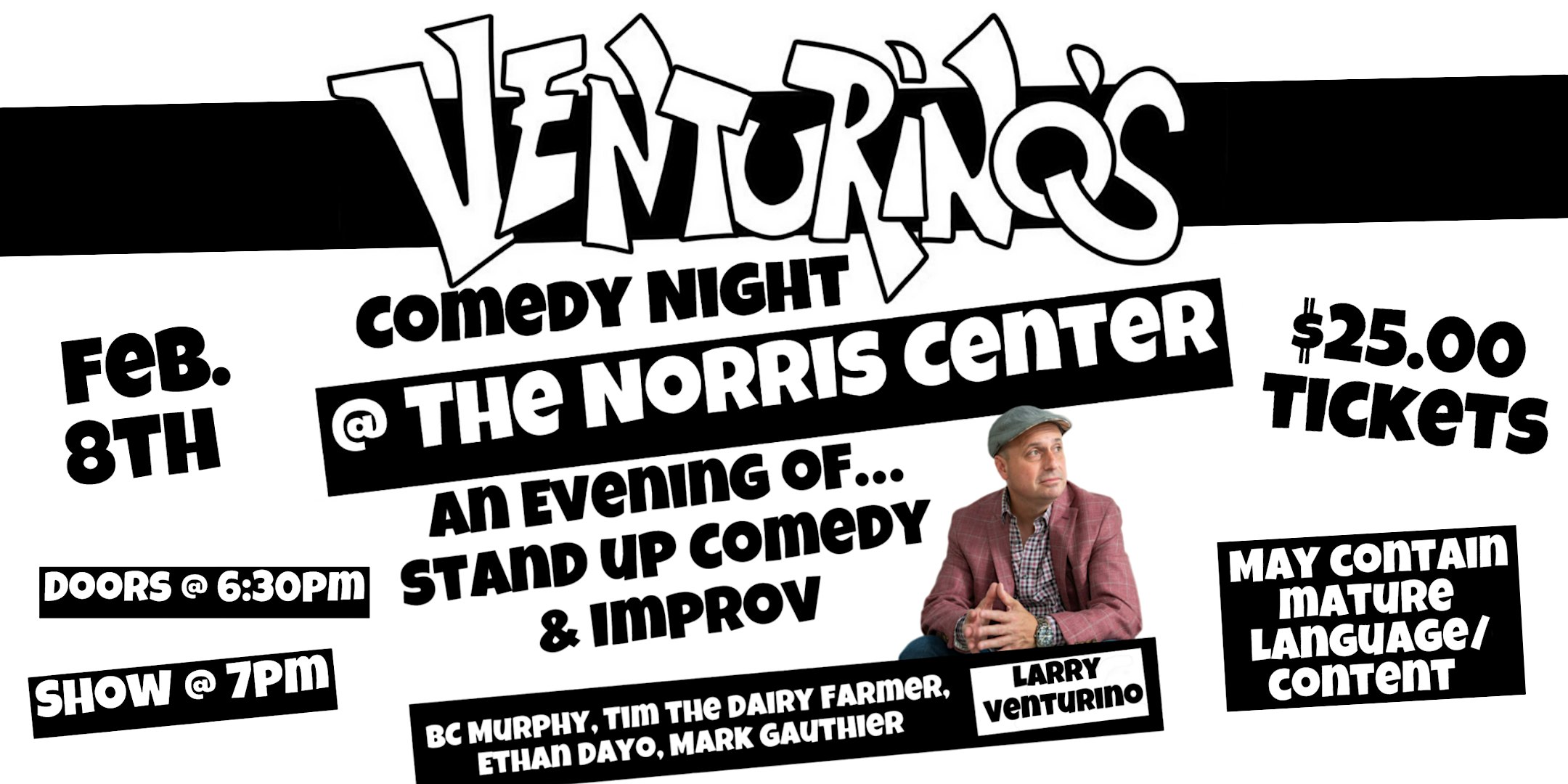 Venturino’s Comedy Night at the Norris Center! | Norris Center