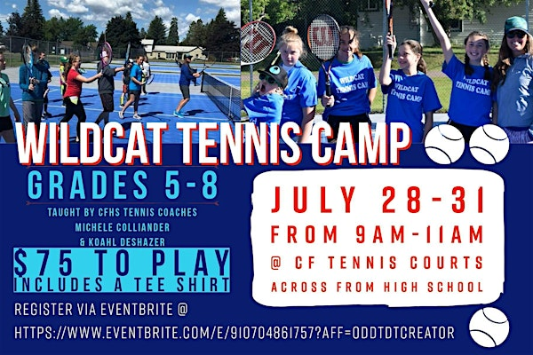 2025 Wildcat Tennis Camp | Columbus Park Tennis Courts