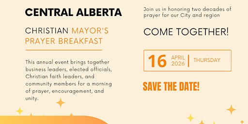 Central Alberta Christian Mayor's Prayer Breakfast | Pidherney Centre