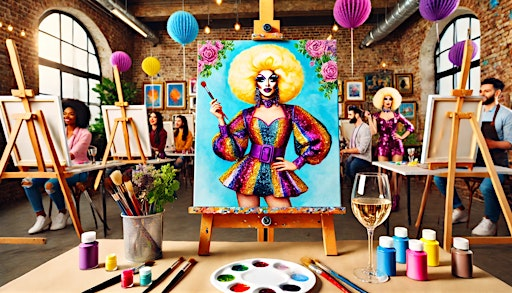 Drag Queen Sip and Paint New Haven The Drag Queen Paint experience | 4 Orange St