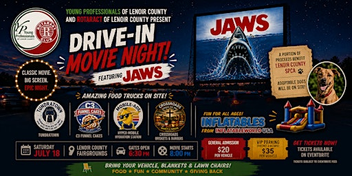 Kinston's Drive-In Movie Night! | Jaws | Lenoir County Fair