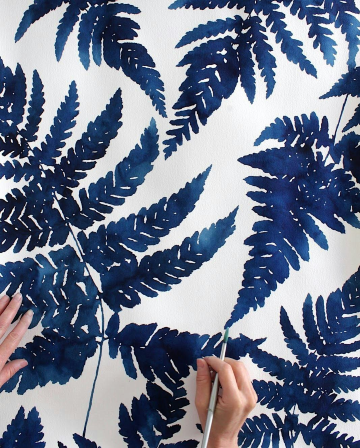 Workshop | Indigo Ferns in Watercolor | Arts Warehouse