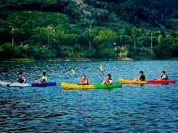 Canoeing 🛶 time in Hilton’s water park 