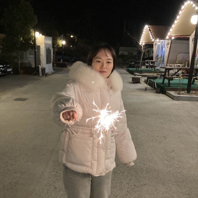 불멍+바베큐=완벽! 비토섬 신우리조트 글램핑🏠
