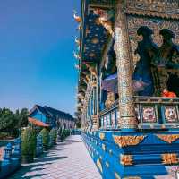 วัดร่องเสือเต้น เชียงราย วัดสีน้ำเงิน