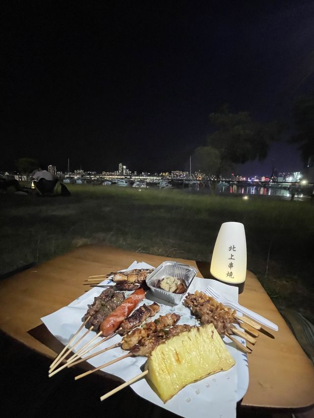 觀塘海傍草地上串燒🌿🌾夠風味夠貼地😋