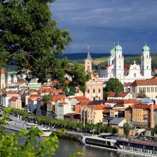 Пассау, Германия, город трёх рек