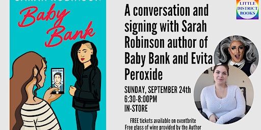 Reading, Q&A, and Signing with Sarah Robinson Author of Baby Bank (Washington) | Little District Books