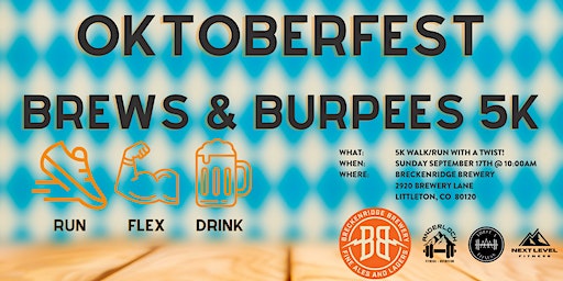Oktoberfest Brews & Burpees 5K @ Breckenridge Brewery (Littleton) | Breckenridge Brewery, Brewery Lane, Littleton, CO, USA